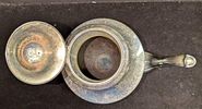 Vintage Crescent Silver Plate Tea Pot. This is approx 9 1/2" x 6" x 10" and it weighs 1.96lb. Image - 5