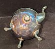 Vintage Crescent Silver Plate Tea Pot. This is approx 9 1/2" x 6" x 10" and it weighs 1.96lb. Image - 6
