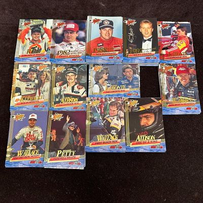 Large Lot NASCAR Rookie Thunder Trading Cards Wheels Racing. Large group of NASCAR “Racing 