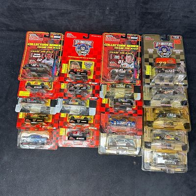Twenty Car Lot Racing Champions NASCAR 1:64 Diecast Cars Collectors Series and 50th Anniversary. 