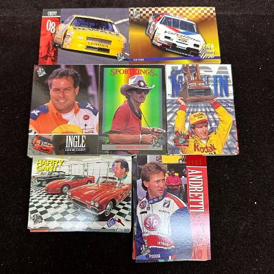 120 NASCAR Racing Trading Cards 1990s Richard Petty Sterling Marlin. Large group of 1990s NASCAR 