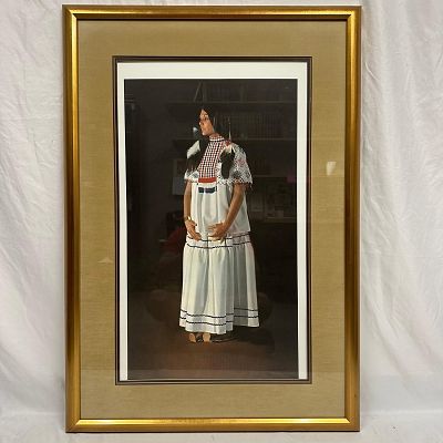 Donald V. Crowley Limited Edition Lithograph White Dress Signed and Numbered Greenwich Workshop. 