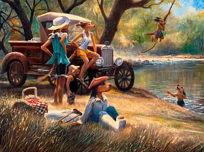 S&N Ivan Clarke "Summers End" Large Gicl&eacute;e. S&amp;N Ivan Clarke "Summers End" Large Gicl&eacute;e 