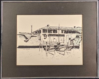 Ivan Trepner Fishermans Grotto Framed Print. Ivan Trepner Fishermans Grotto Print Framed (Has no 