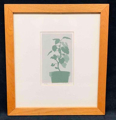 Signed & Numbered Print Of Green Plant. This lot contains a Signed &amp; Numbered Print Of Green 