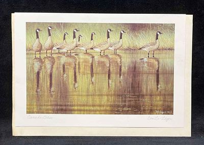 Don Li-Leger Signed Print Canada Geese 1983. This lot contains a Don Li-Leger Signed Print 