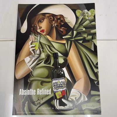 Absinthe Refined Ad Poster Homage A De Lempicka​​​​​​​ by. Absinthe Refined Ad Poster Homage A 