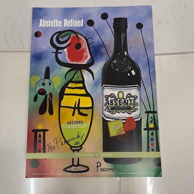 Absinthe Refined Ad Poster Homage A Miro by John Pacovsky Hand Signed Numbered Full Set 50 