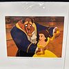 Disney Beauty and the Beast Lithograph Prints Matted New Sealed Set of Five. Set of five Image - 3