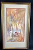 Framed Tropical Beach Art Print. This is a nice print of a watercolor painting. The image shows Image - 2