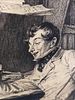 James Dobie "A Little Mortgage" Engraving After Walter Dendy Sadler. A Little Mortgage antique Image - 5