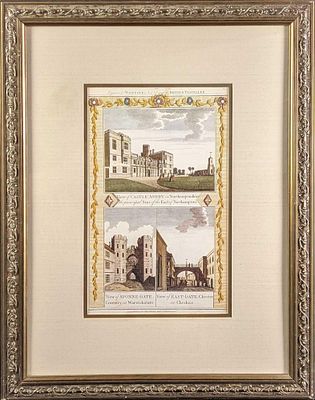 Vintage View of Castle Ashby in Northampton Engraved Print. View of Castle Ashby in Northampton 