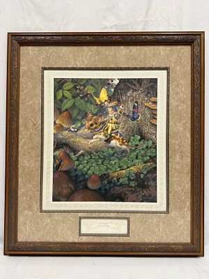 Scott Gustafson Tom Thumb Signed and Numbered Limited Edition Print Framed. Framed limited 