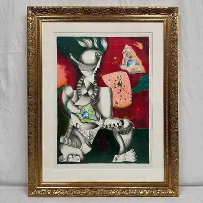 Alexandra Nechita Victorious Spirit Framed Lithograph. Framed lithograph titled Victorious 