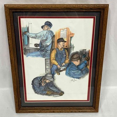 J. Allen Gruen Framed Print 1983. This lot contains a J. Allen Gruen Framed Print 1983. The 