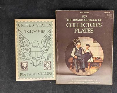 Stamps and Collector Plate's Books. Stamp and Collector Plate's Books These two books are in 