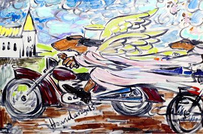 S&N Ivan Clarke "Late for Christmas" Medium Gicl&eacute;e. S&amp;N Ivan Clarke "Late for Christmas" 