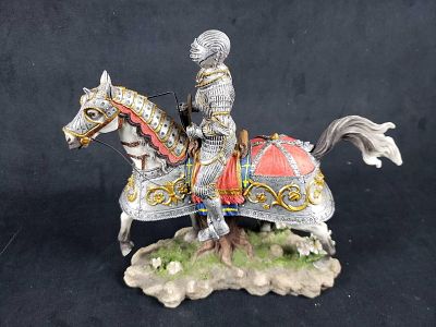 Leopold Duke of Austria Ceramic Figurine. This ceramic figurine is in great used condition. It 