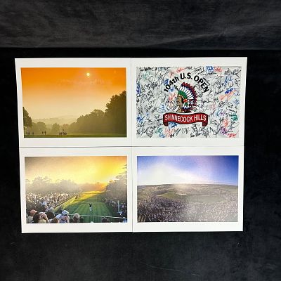 Set of Four High Quality Color Golf Photography Prints U.S. Open Shinnecock Hills. Collection of 