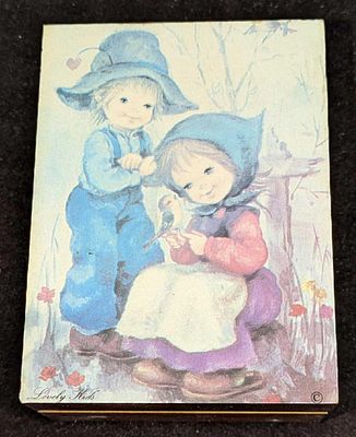 Vintage Original Deichert Musical Box Plays Edelweiss. The box was made in West Germany and the 