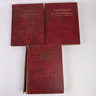 Three Volumes American Casebook Series Cleary Simpson Stason and Kauper Hardcover Set. Group of 