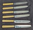 6 Joseph Elliot & Sons Celluloid Handed Knives. 6 Joseph Elliot &amp; Sons Celluloid Handed Image - 4