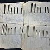 Towle Silver Flutes Silverware Place Setting Fork Spoon Knife Sterling Silver Utensils Y Monogram. Image - 1