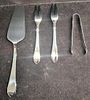 German 3Plus Solingen 18/10 Pie Server Ice Tongs & Forks. German 3Plus Solingen 18/10 Pie Server Image - 2