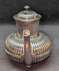 Vintage Gorham Silverplate Ribbed Pattern Teapot. Pattern #730. "Silver soldered". Is marked Image - 3