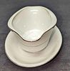 Retired International Juliet Gravy Boat With Underplate. This is approx 9 1/4" x 6" x 3 1/4" Image - 4