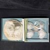 Modern and Colonial Pewter Kirk Stieff Plate and Four Jefferson Cup Set. This set includes four Image - 1