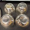 Modern and Colonial Pewter Kirk Stieff Plate and Four Jefferson Cup Set. This set includes four Image - 7