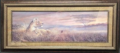 Framed Ruane Manning Lioness & Cub Forever Safe Print. Framed Ruane Manning Lioness &amp; Cub 