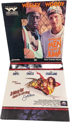 Wesley Snipes Laserdiscs White Men Can't Jump To Wong Foo. This lot includes: 
(1) Special Wide 