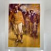 Old Guard Giclee Art Print of Golfers Printed on Canvas Textured Paper. Giclee art print Image - 1