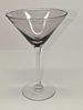 2 Vintage Glass Martini Glasses B. The maker and date of creation are unknown. Each glass is Image - 2