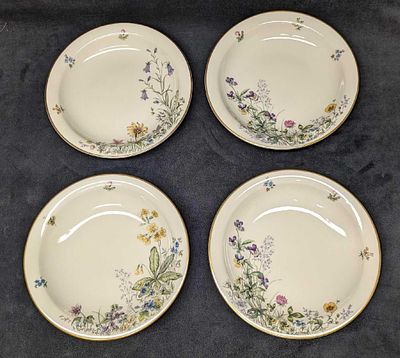 4 Krautheim Wiesengrund Und Bergesh&ouml;hn Deep Salad Plates B. 4 Krautheim Wiesengrund Und 