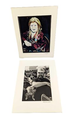 2 Matted Etta Jean Juge Photos Kabuki Man & Man. This lot includes: 
​​​​​(1) "Kabuki Man". 