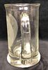 Large Glass Etched Mug With Mickey Finn Show & Cast. This lot conatins a glass mug etched with Image - 1