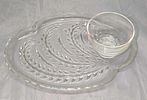 5 Federal Glass Snack Set Cup & Plates A. 5 Federal Glass Snack Set Cup &amp; Plates A. The Image - 3