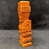 Hand Carved Wooden Figure Tiki Aztec Incan Polynesian Style Design Wood Figure. Hand-carved Image - 2