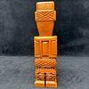 Hand Carved Wooden Figure Tiki Aztec Incan Polynesian Style Design Wood Figure. Hand-carved Image - 4