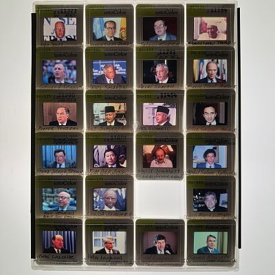 World Leaders and International Political Press Photo Slide Transparency Collection. Collection 