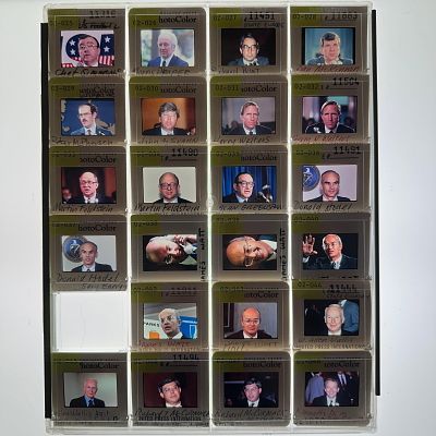 Political and Economic Press Photo Slide Collection Alan Greenspan Martin Feldstein James Watt. C 