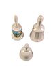 3 Vintage Porcelain Souvenir Bells Florida Key West Aquarium. This lot includes: 
(1) Key West Image - 2