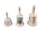 3 Vintage Porcelain Souvenir Bells Florida Key West Aquarium. This lot includes: 
(1) Key West Image - 3