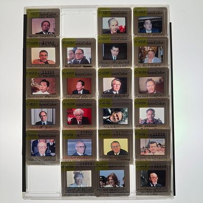 Collection of World Leaders and Political Figure Press Photo Slides 22. Collection of vintage 