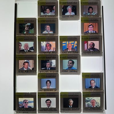 AP and UPI Press Photo Slides Featuring Sirhan Sirhan John F. Kennedy Jr. Collection of vintage 