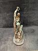 Vintage Bronze After Louis Justin Icart Florist Sculpture. Vintage Bronze After Louis Justin Image - 3
