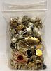 10 Plus Ounces of Gold Charms, Beads, Broken Costume Jewelry and More. This lot contains over 11 Image - 2
